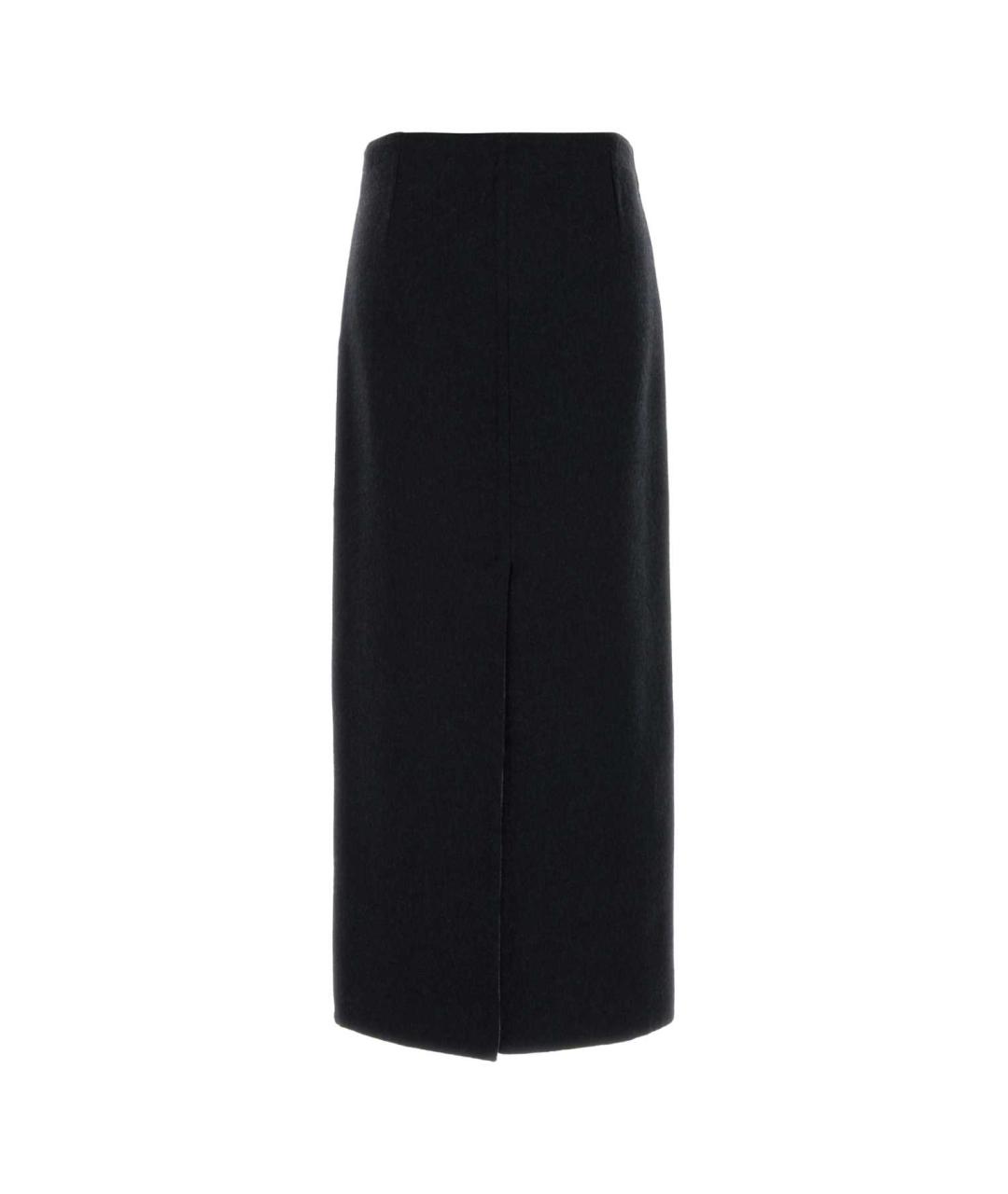 BRUNELLO CUCINELLI Темно-синяя шерстяная юбка миди, фото 2