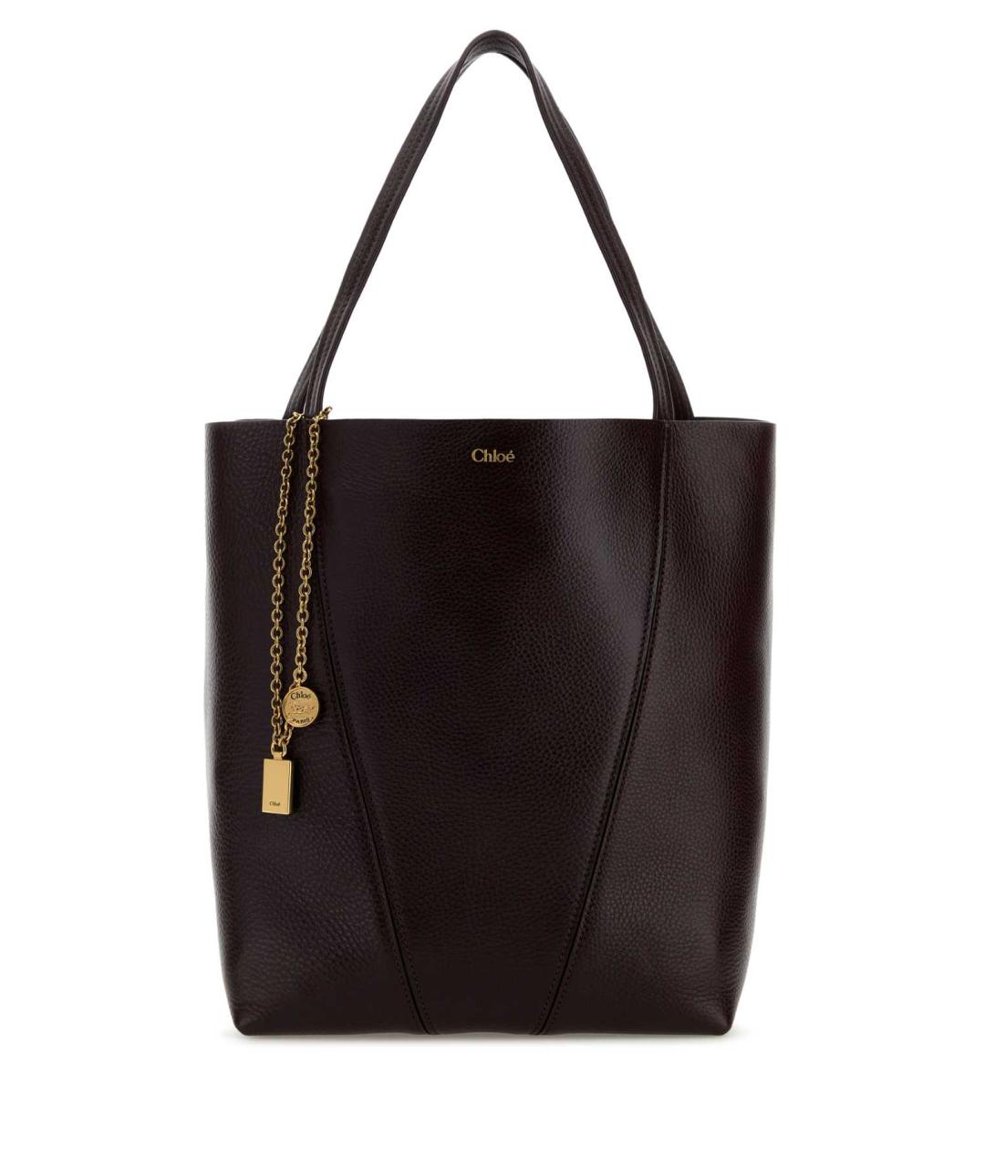 CHLOE Фиолетовая кожаная сумка тоут, фото 1