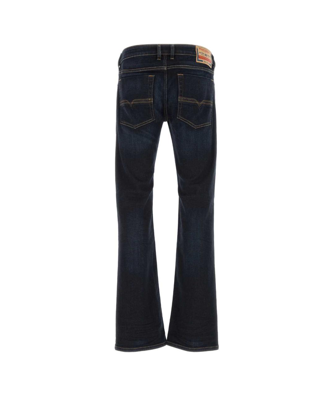 DIESEL Синие хлопко-эластановые прямые джинсы, фото 2
