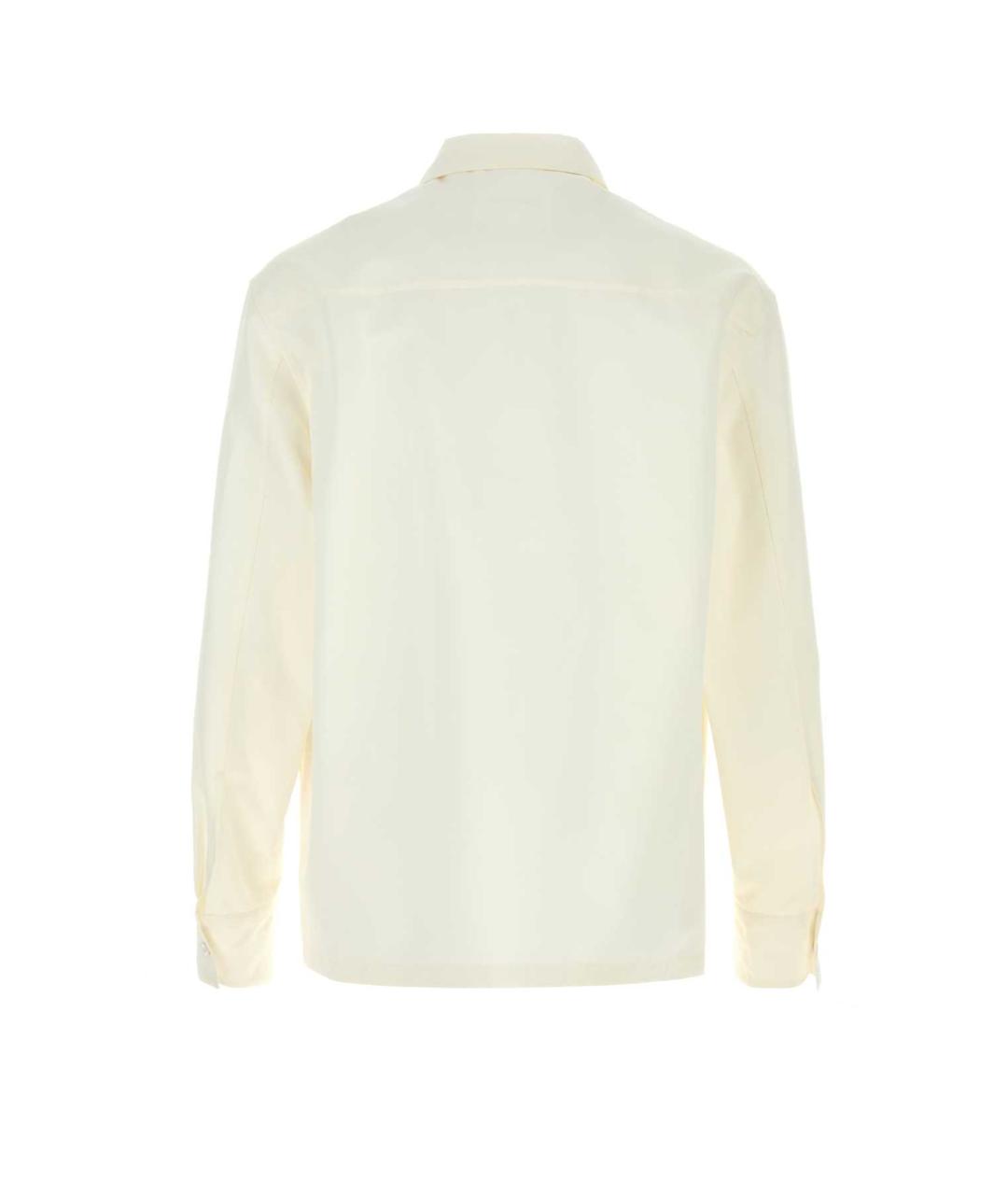 JIL SANDER Белая хлопковая кэжуал рубашка, фото 2
