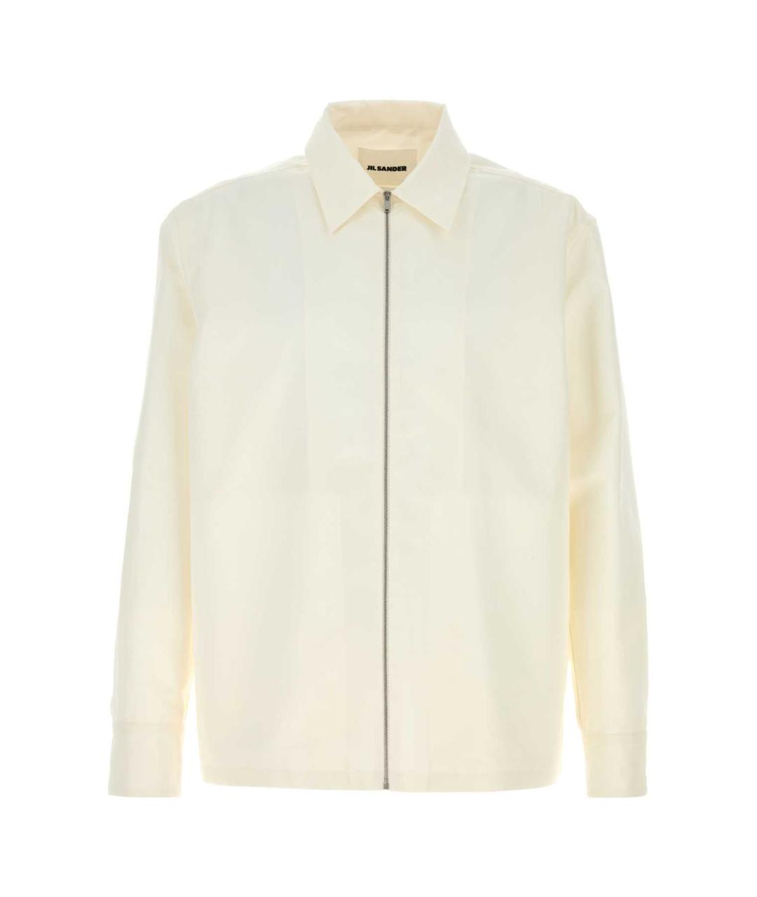 JIL SANDER Белая хлопковая кэжуал рубашка, фото 1