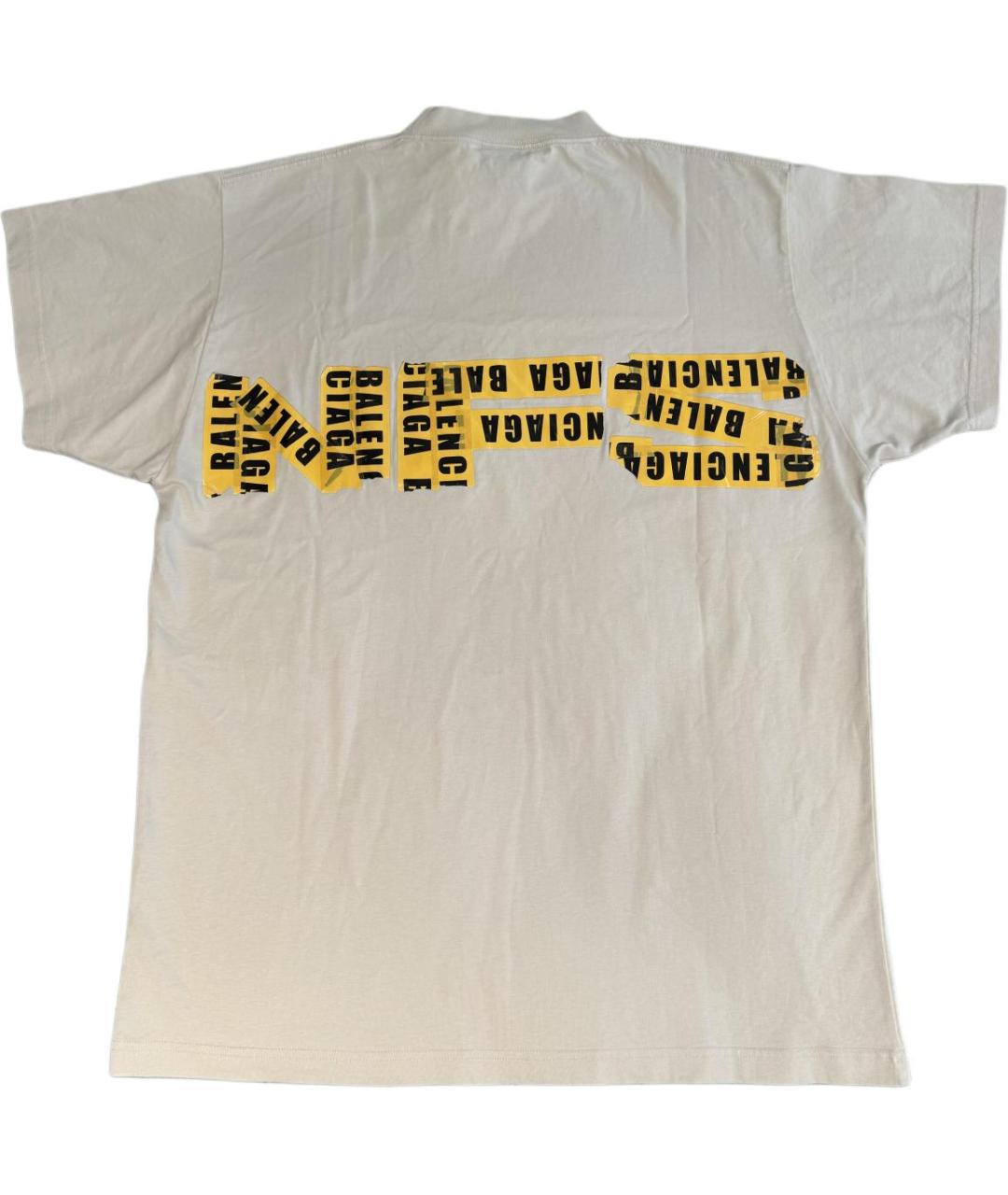 BALENCIAGA Белая футболка, фото 2