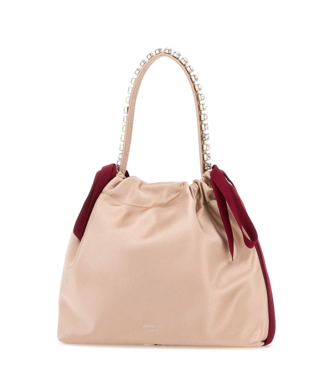 JIMMY CHOO Розовая тканевая сумка через плечо, фото 2
