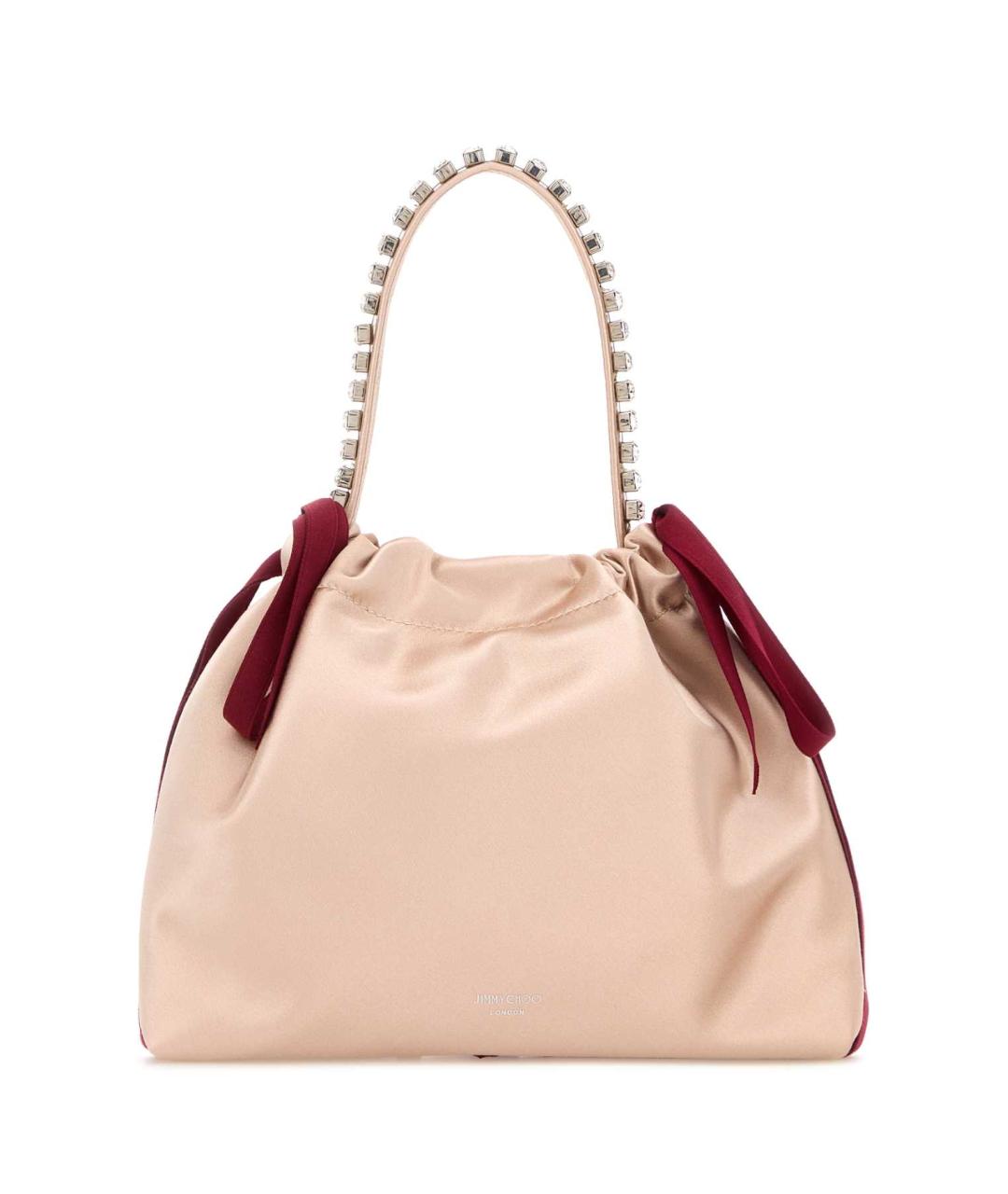JIMMY CHOO Розовая тканевая сумка через плечо, фото 1