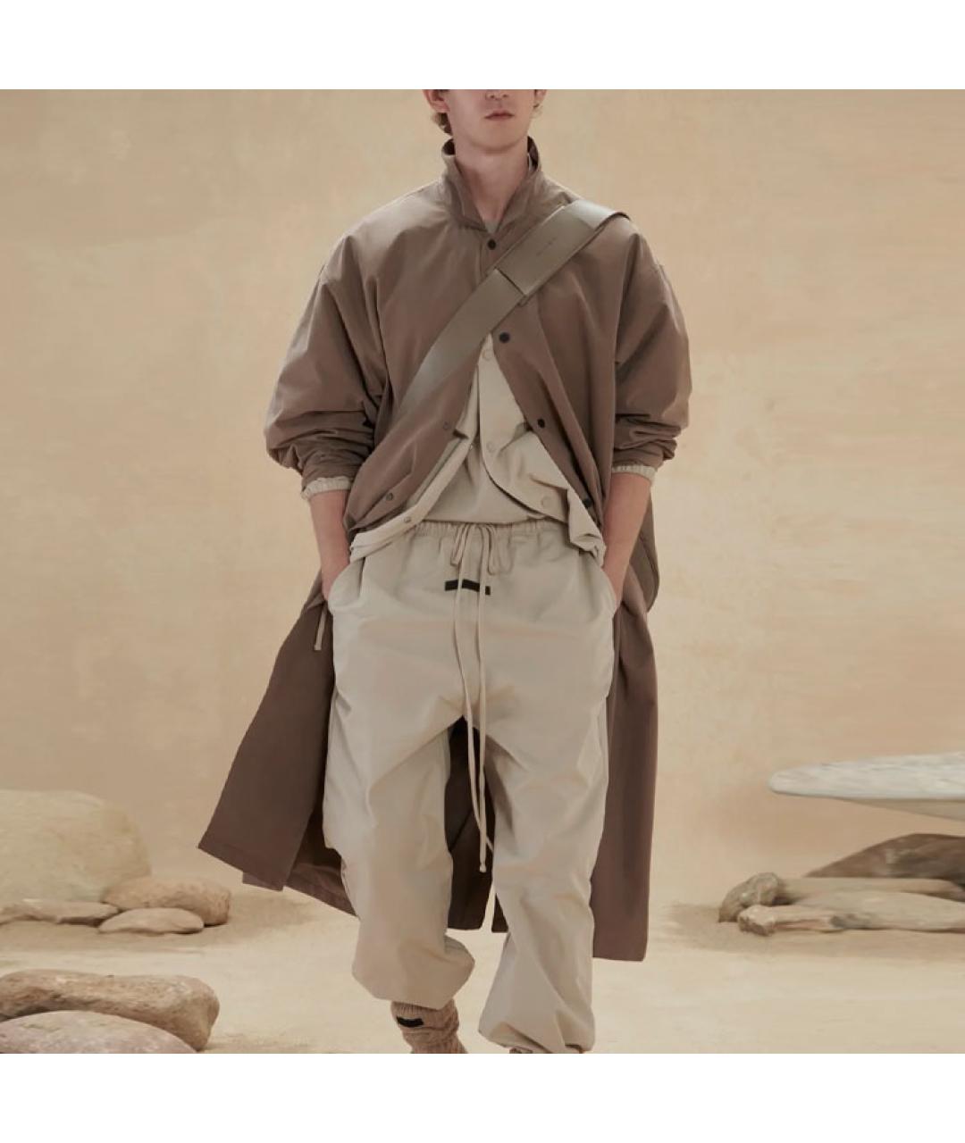 FEAR OF GOD ESSENTIALS Коричневое пальто, фото 3