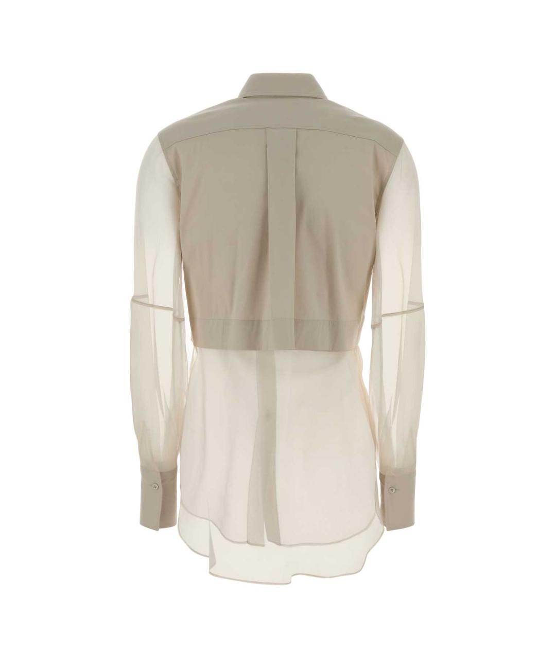 BRUNELLO CUCINELLI Бежевая хлопковая рубашка, фото 2