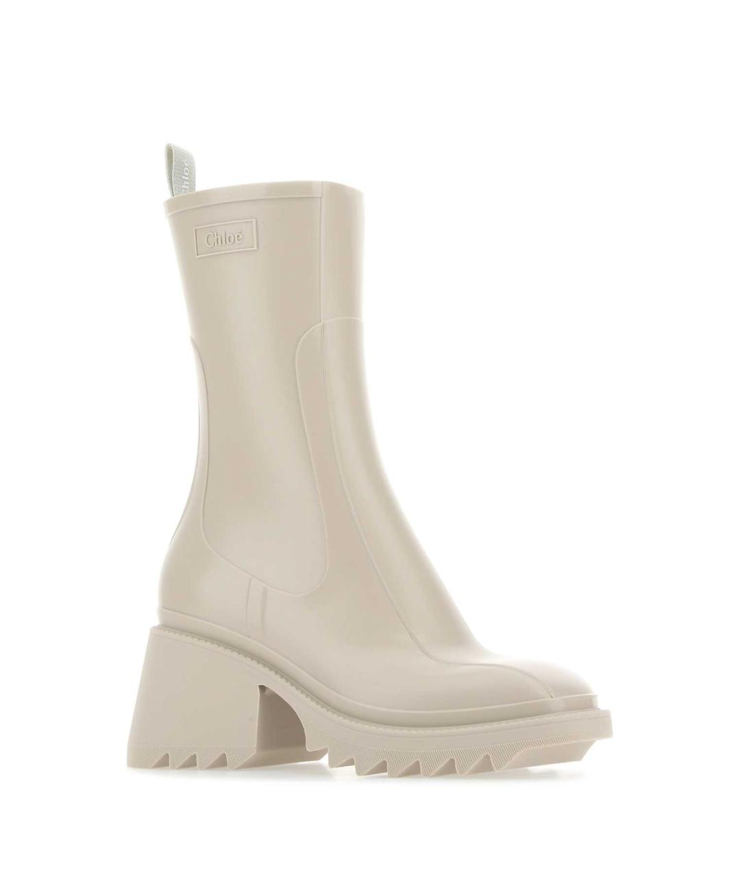 CHLOE Бежевые резиновые сапоги, фото 2