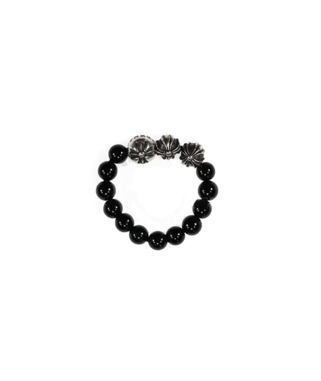 CHROME HEARTS Черное серебряное кольцо, фото 5