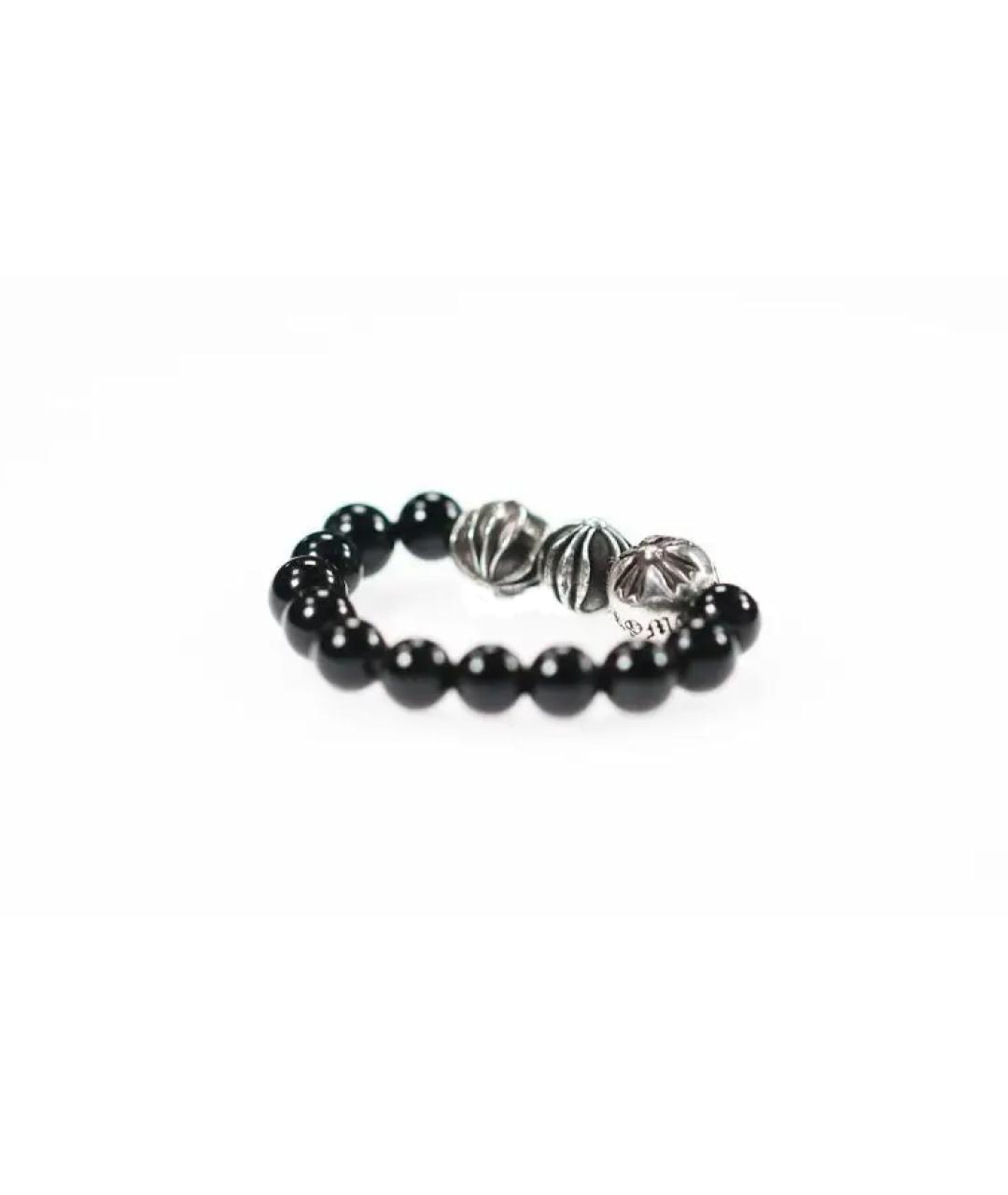 CHROME HEARTS Черное серебряное кольцо, фото 3