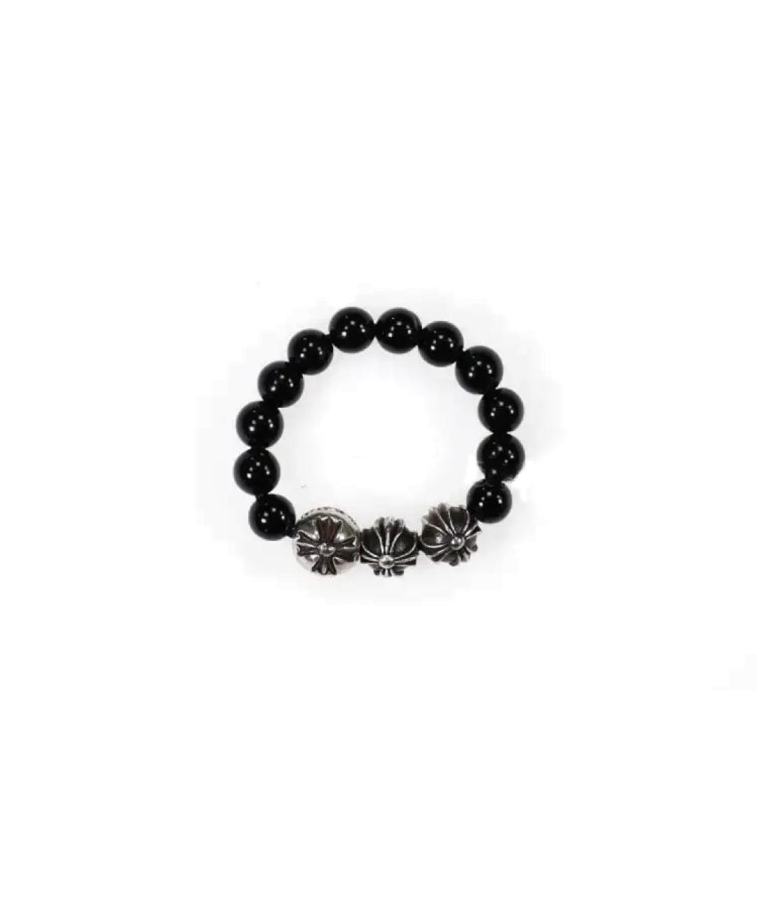 CHROME HEARTS Черное серебряное кольцо, фото 6