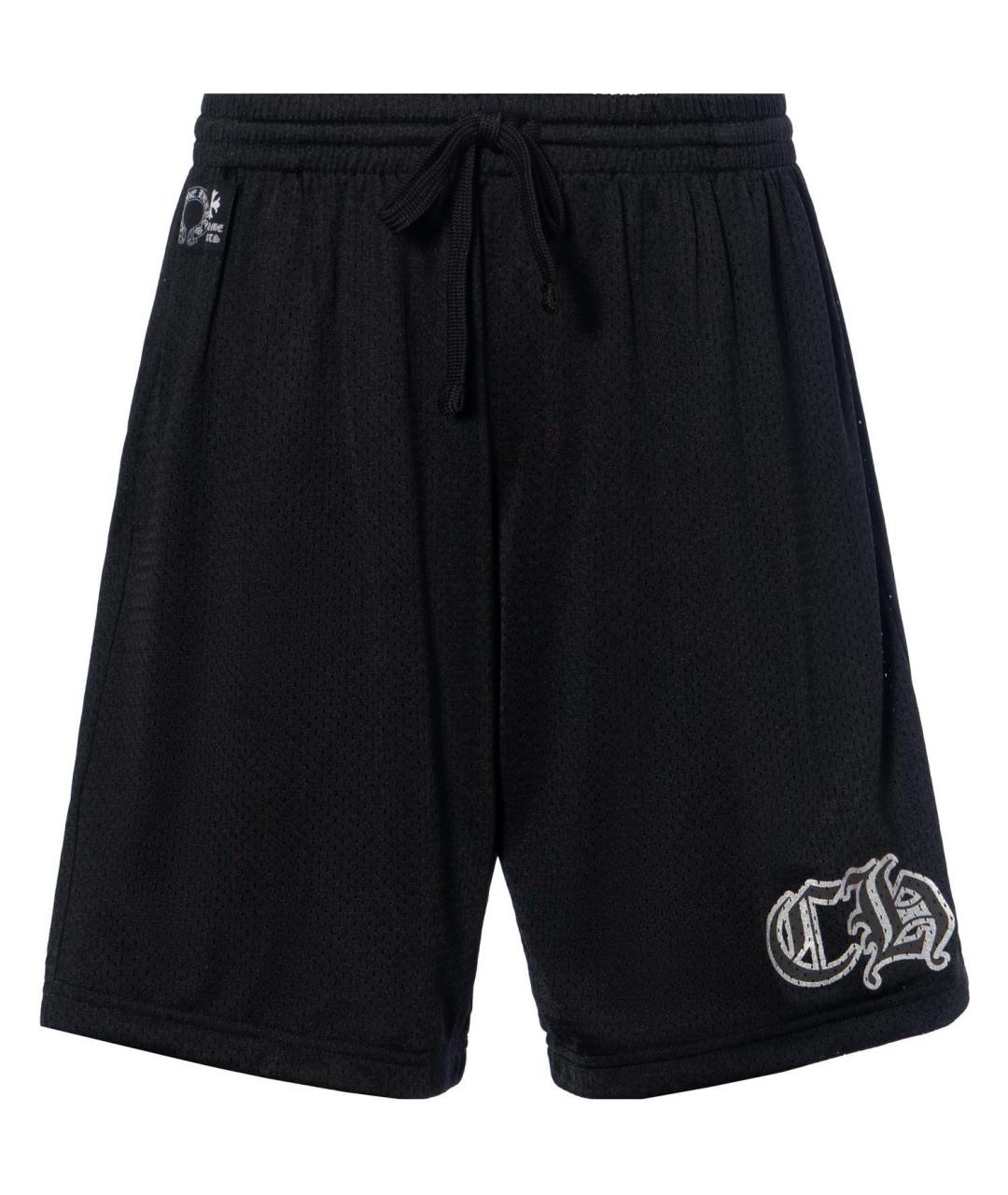 CHROME HEARTS Черные хлопковые шорты, фото 1