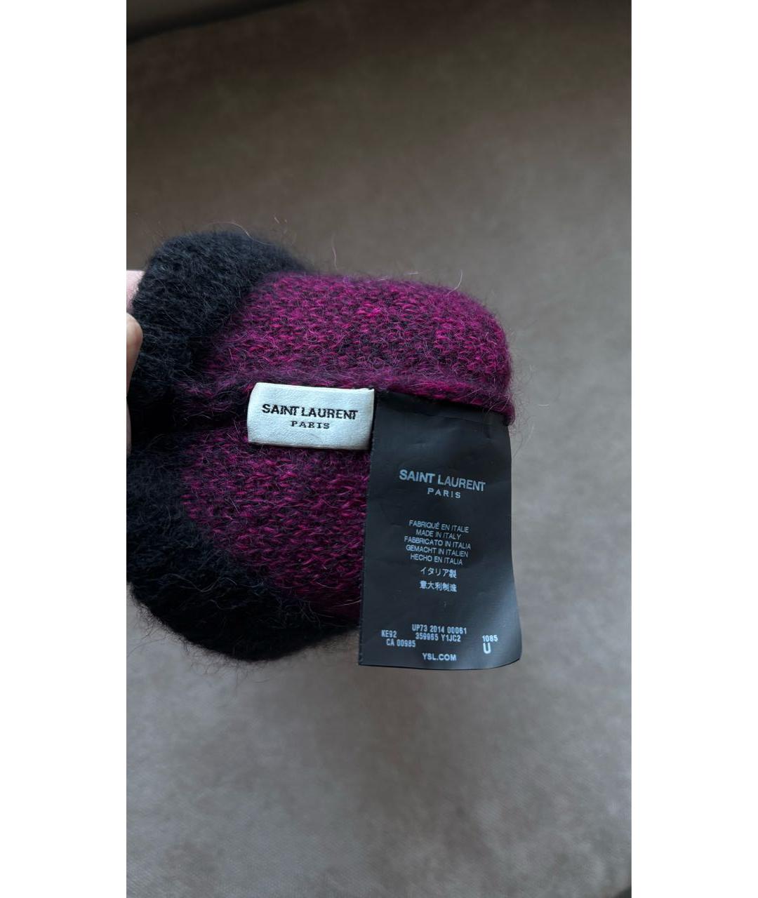 SAINT LAURENT Мульти шапка, фото 2