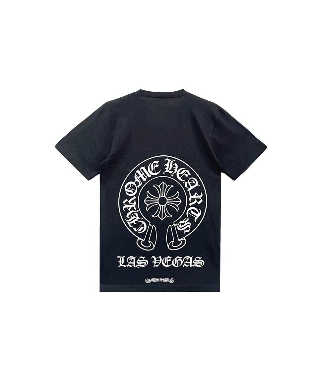 CHROME HEARTS Черная хлопковая футболка, фото 2