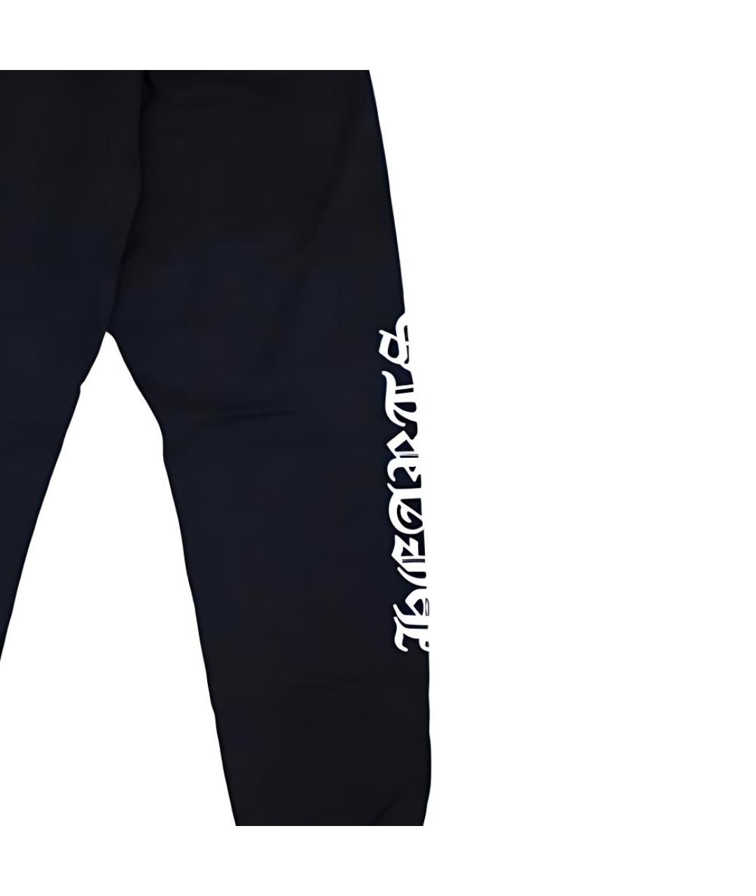 CHROME HEARTS Черные хлопковые повседневные брюки, фото 4