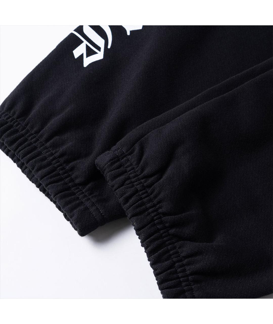 CHROME HEARTS Черные хлопковые повседневные брюки, фото 8