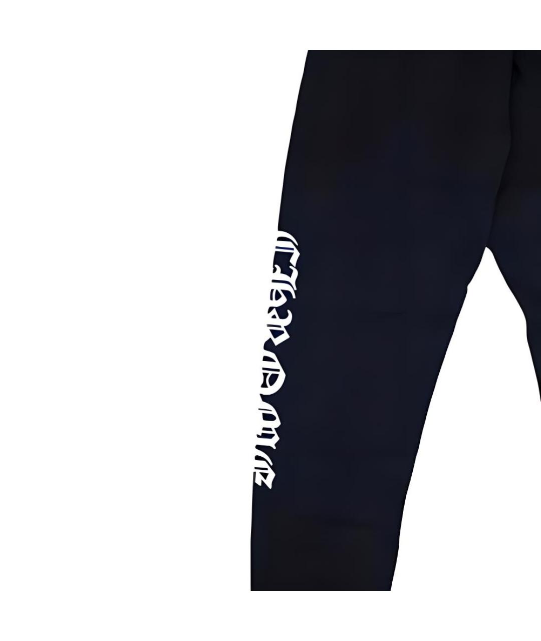 CHROME HEARTS Черные хлопковые повседневные брюки, фото 5