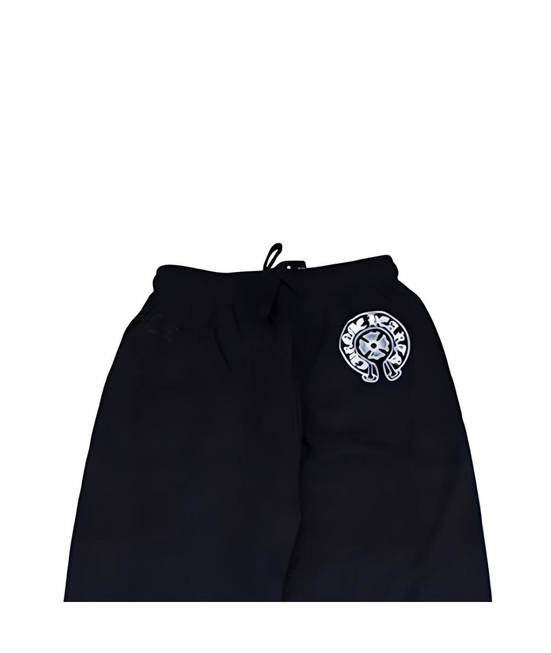 CHROME HEARTS Черные хлопковые повседневные брюки, фото 6