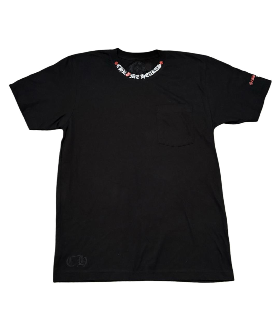 CHROME HEARTS Черная хлопковая футболка, фото 1