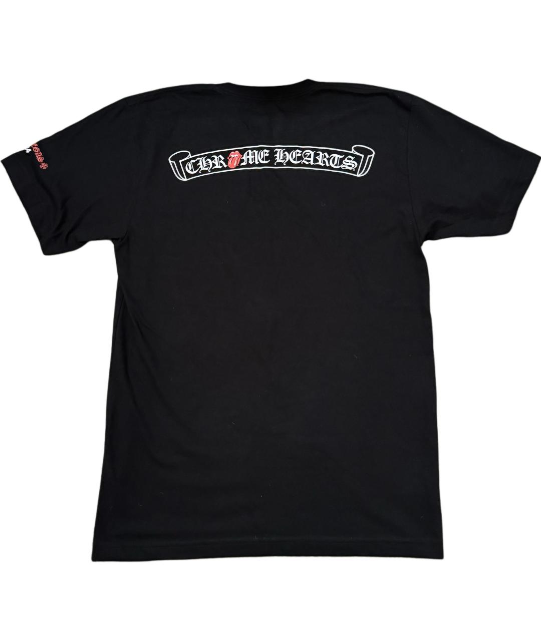 CHROME HEARTS Черная хлопковая футболка, фото 2