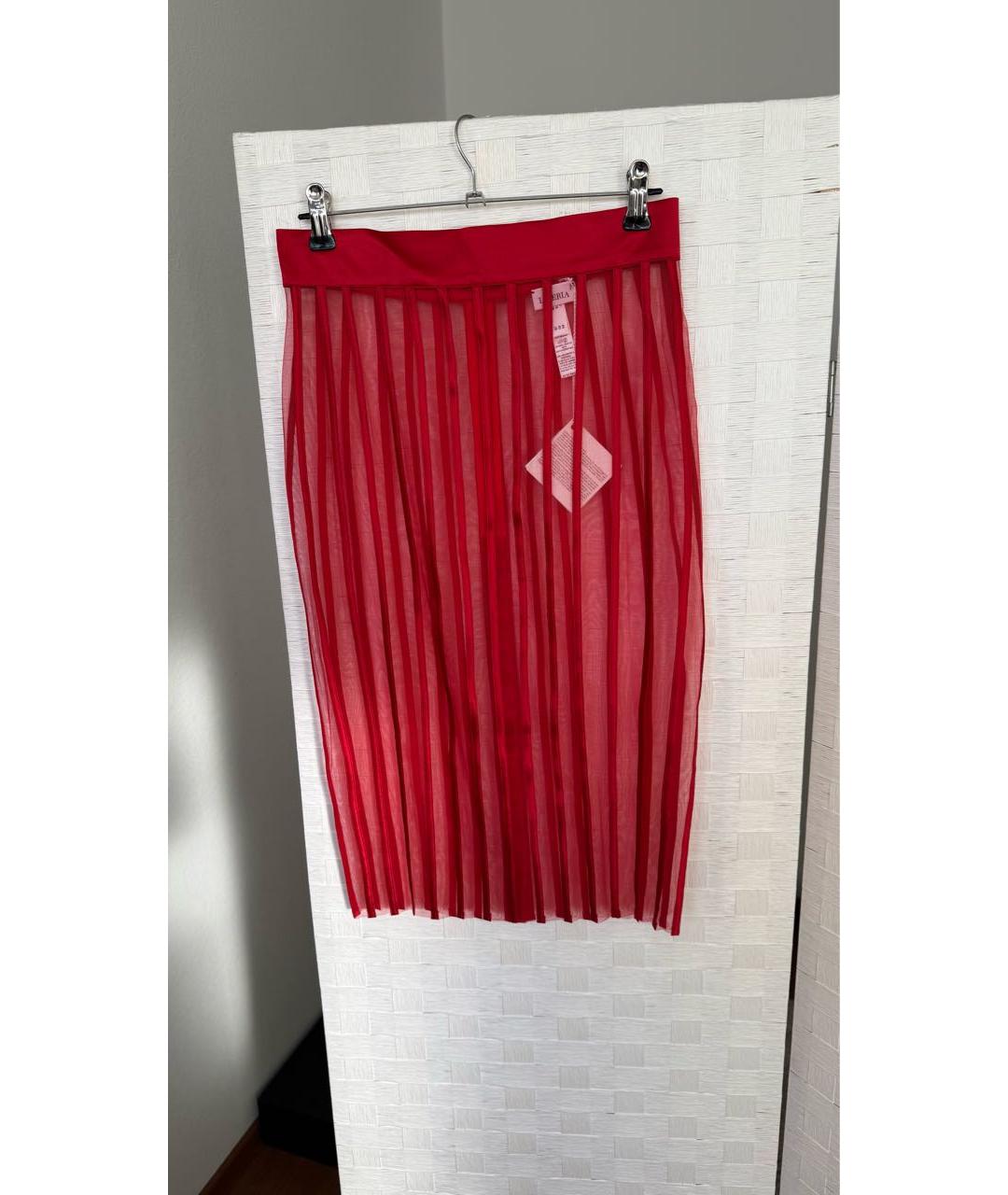 LA PERLA Красная юбка миди, фото 5