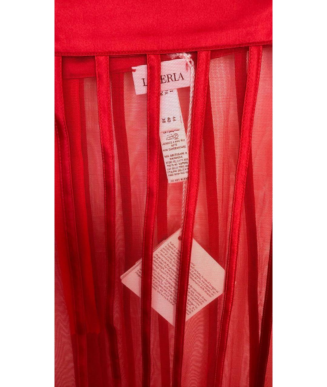 LA PERLA Красная юбка миди, фото 2