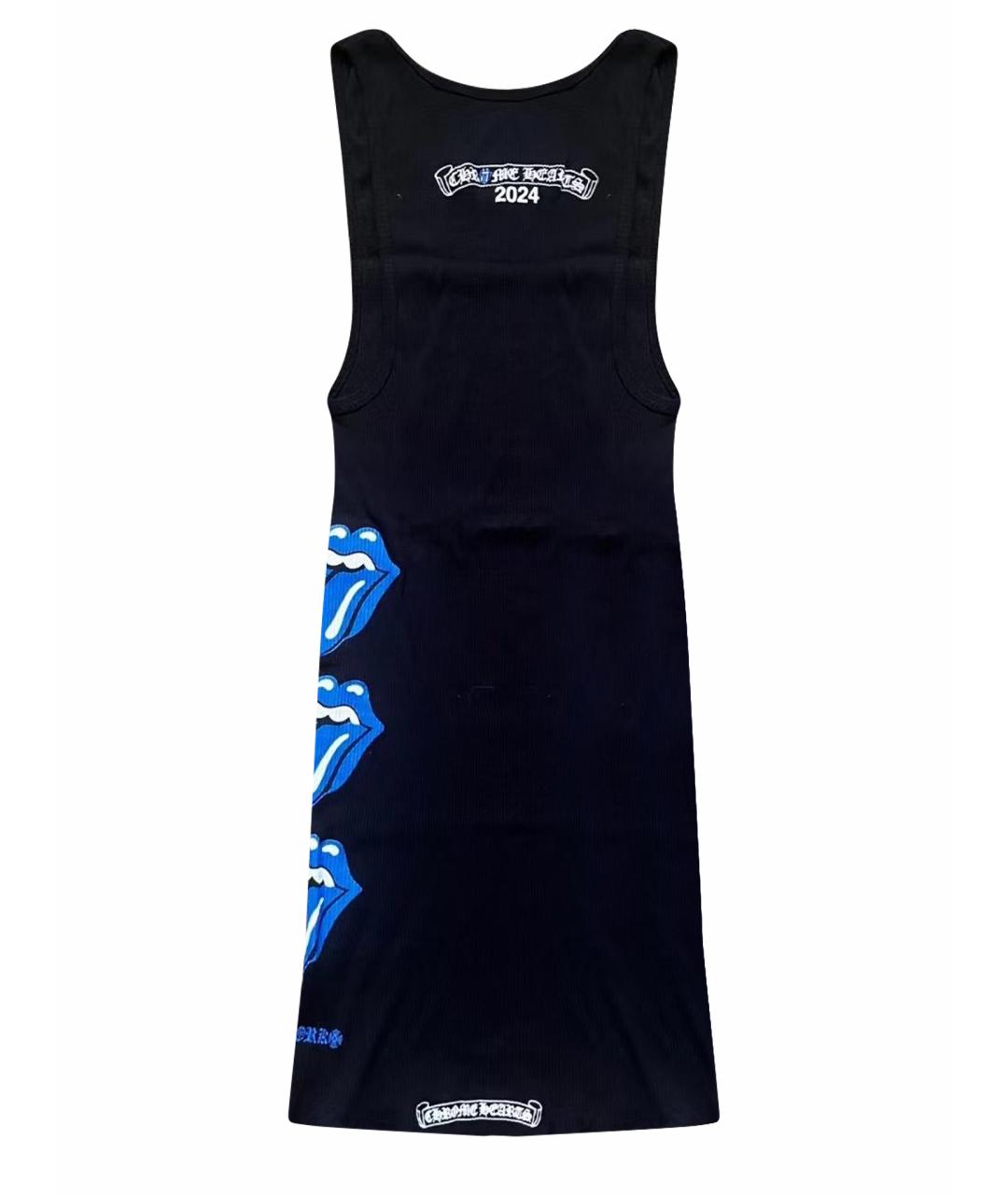 CHROME HEARTS Черная хлопковая майка, фото 1