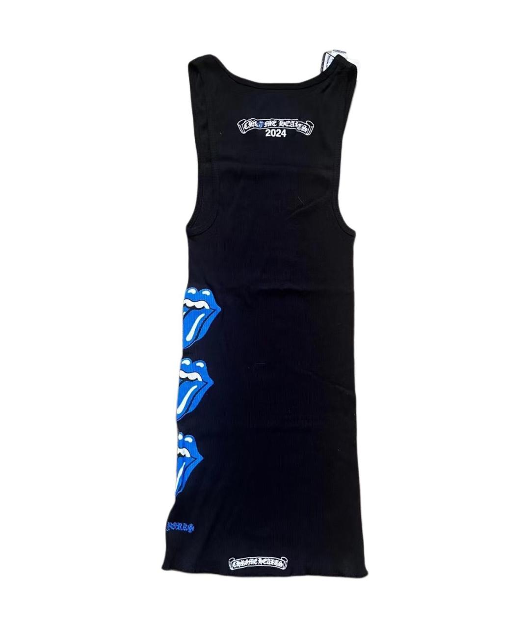 CHROME HEARTS Черная хлопковая майка, фото 8