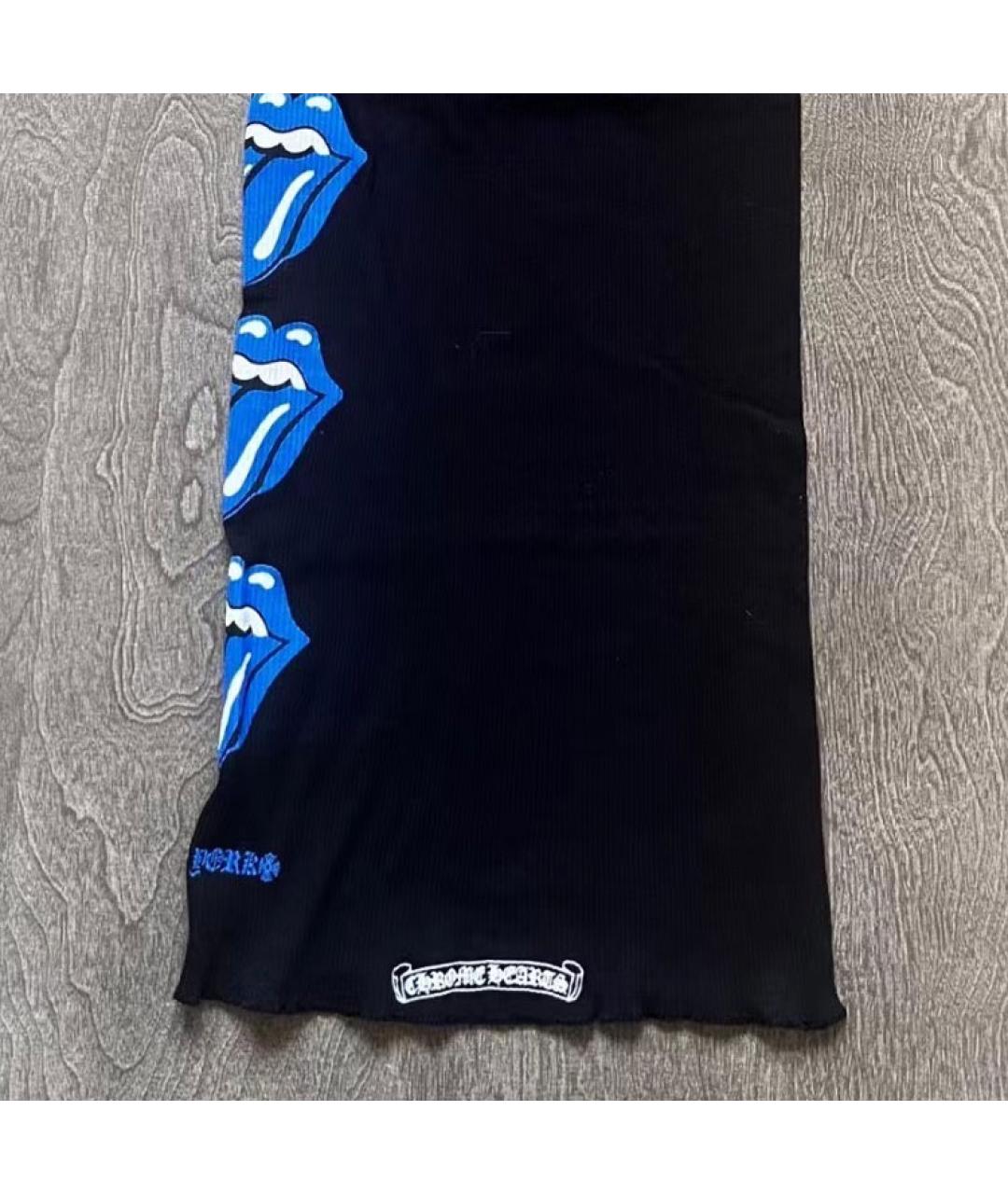 CHROME HEARTS Черная хлопковая майка, фото 3