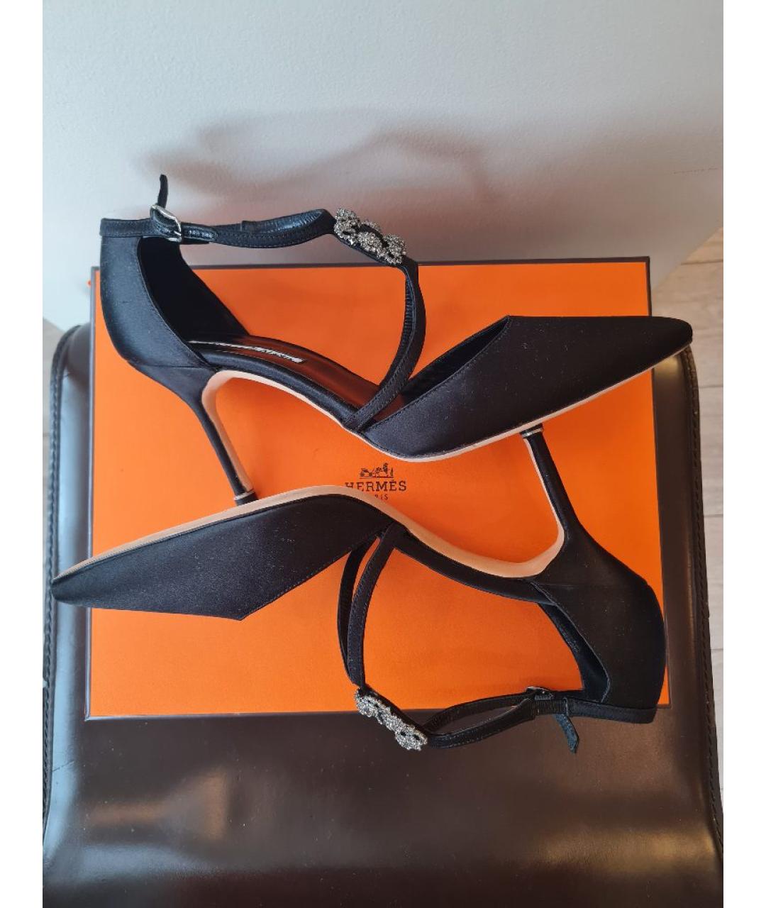 MANOLO BLAHNIK Черные туфли, фото 7