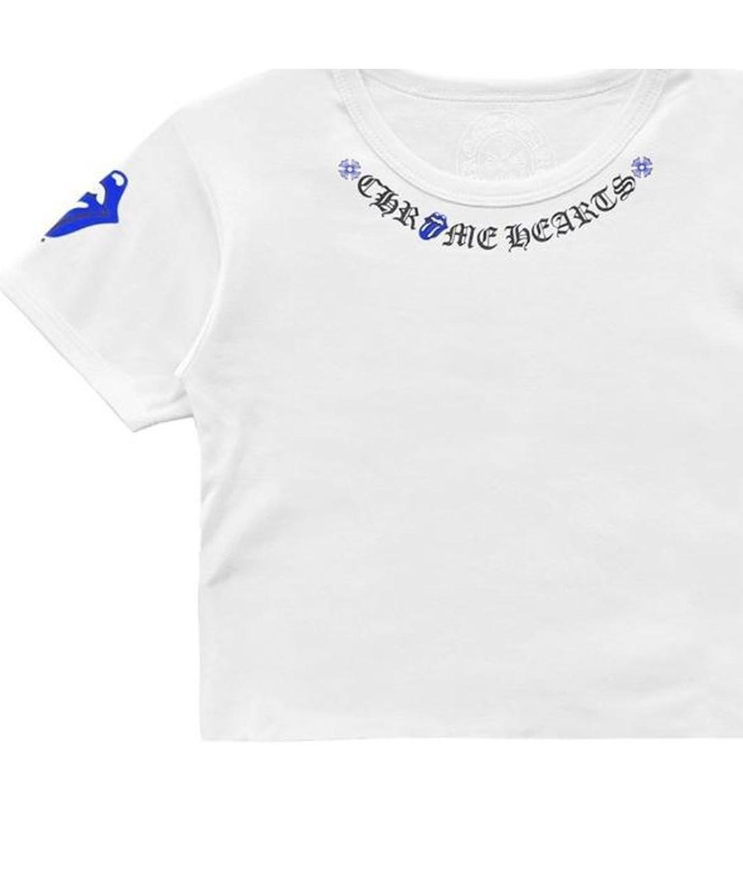 CHROME HEARTS Белая хлопковая футболка, фото 4