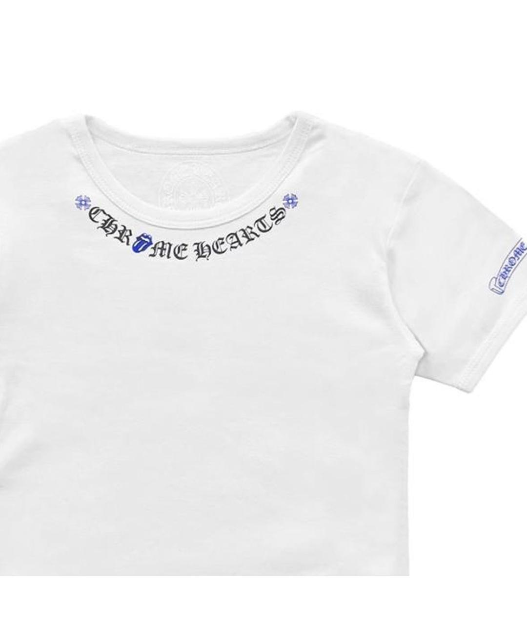 CHROME HEARTS Белая хлопковая футболка, фото 5