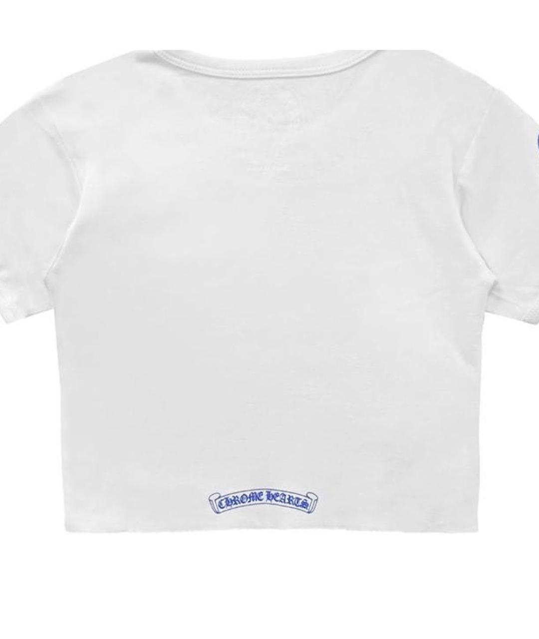 CHROME HEARTS Белая хлопковая футболка, фото 6