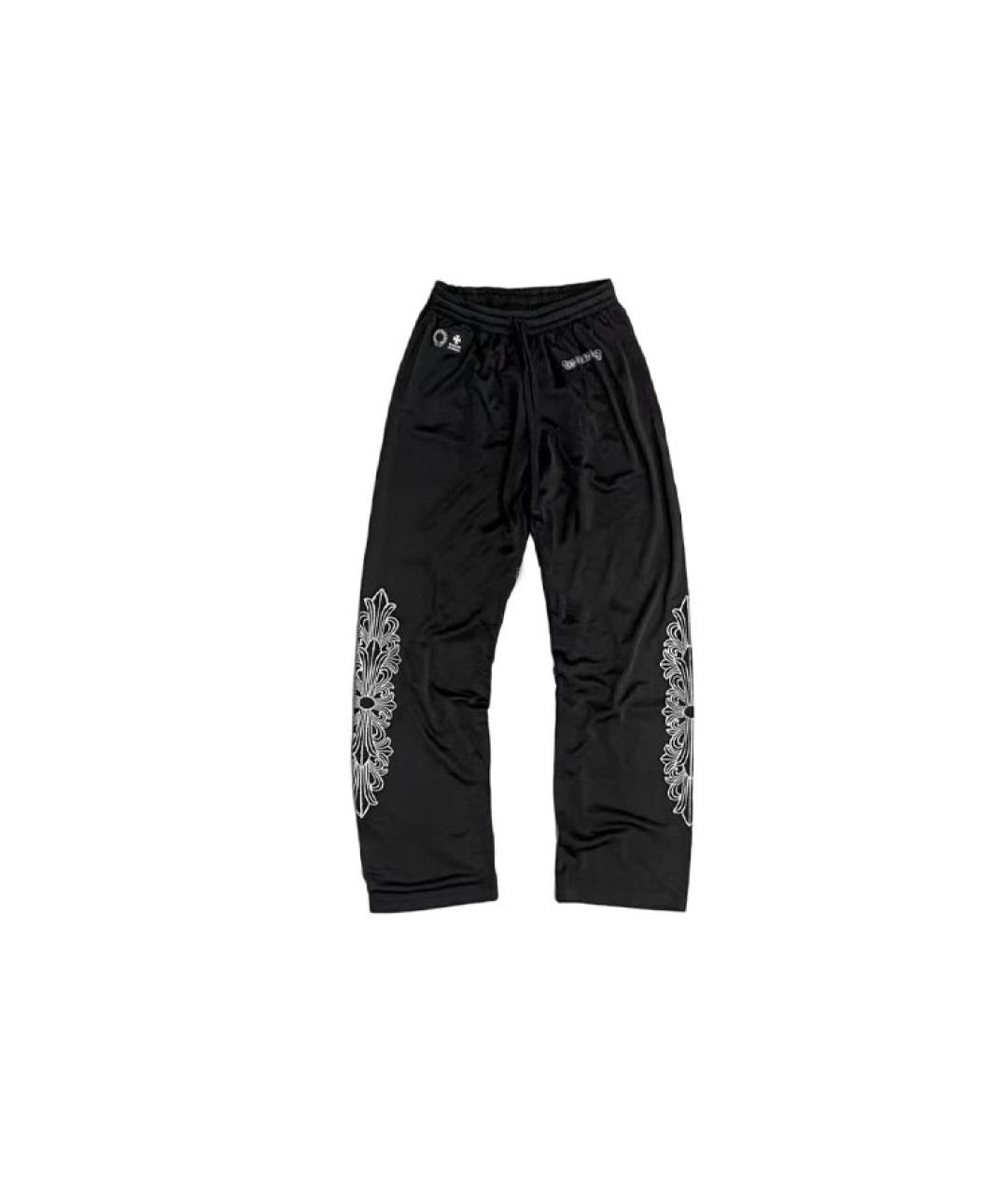 CHROME HEARTS Черные хлопковые повседневные брюки, фото 8