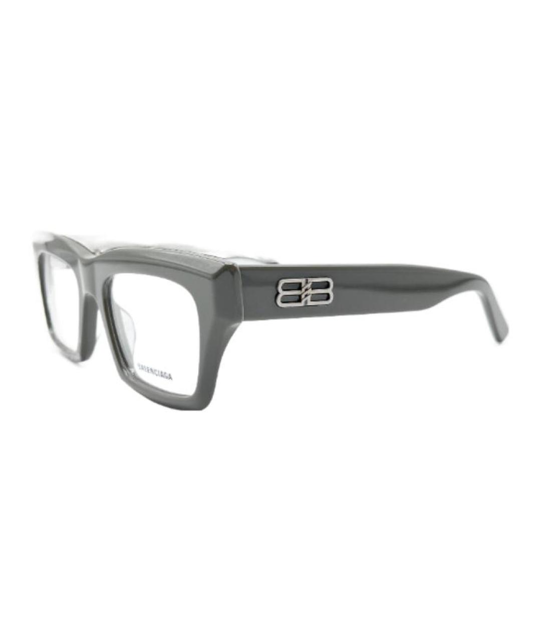 BALENCIAGA Серые пластиковые солнцезащитные очки, фото 5