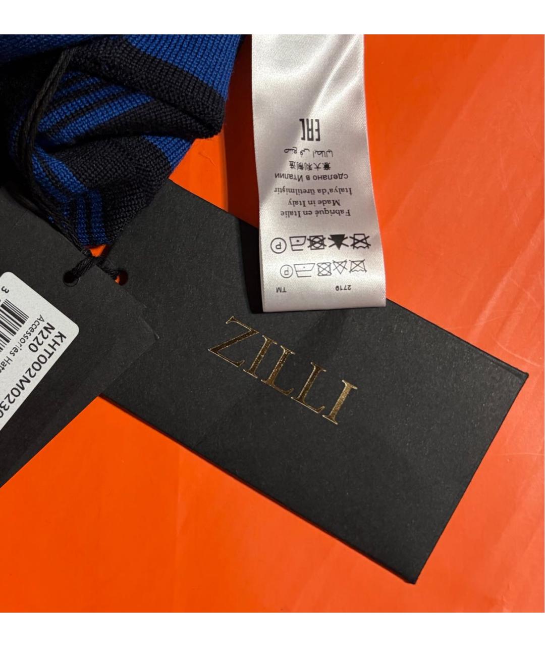 ZILLI Темно-синяя шапка, фото 7