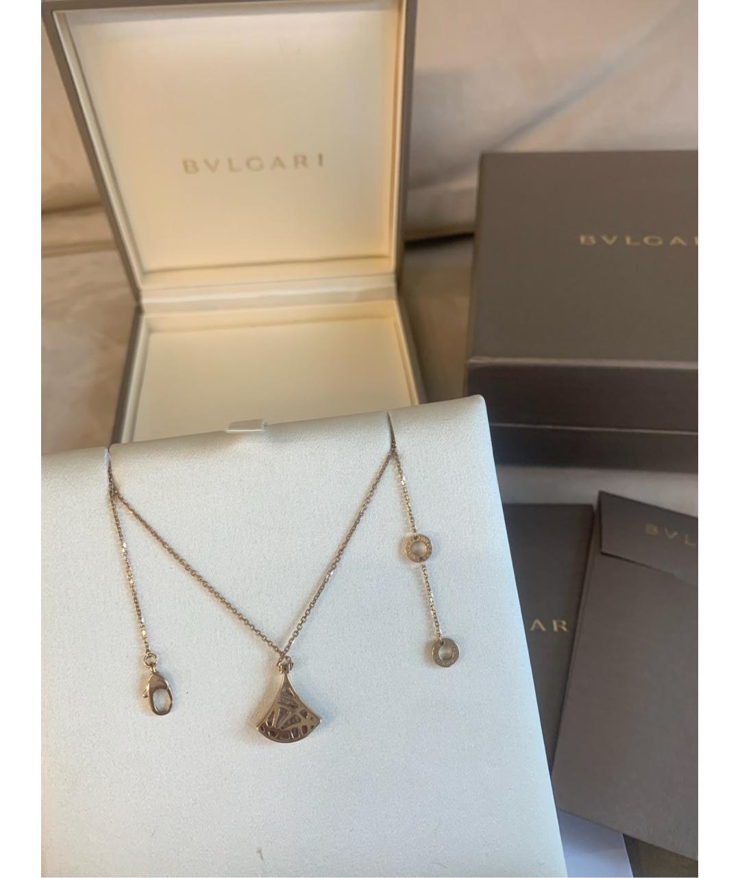 BVLGARI Золотое колье из розового золота, фото 5