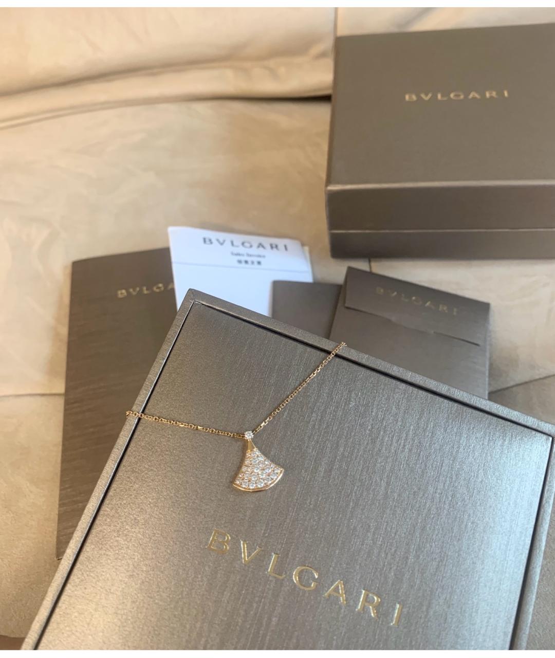 BVLGARI Золотое колье из розового золота, фото 7