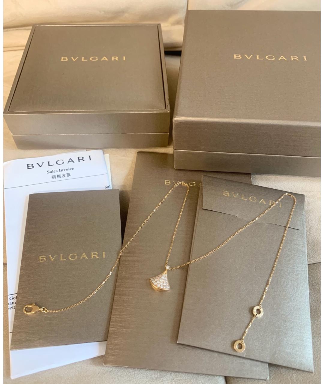 BVLGARI Золотое колье из розового золота, фото 8