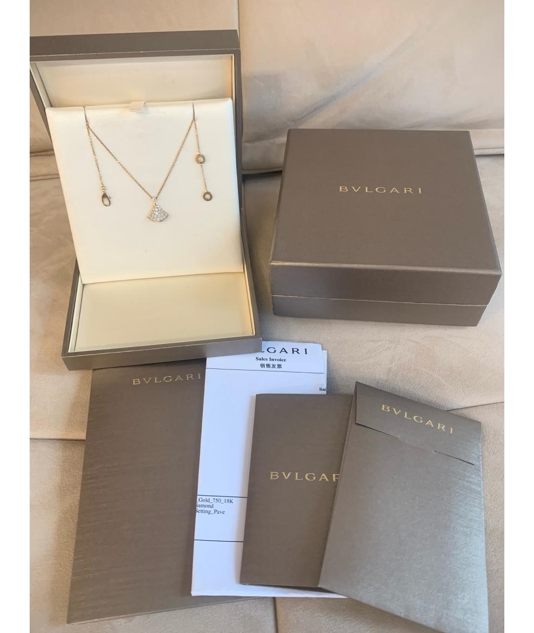 BVLGARI Золотое колье из розового золота, фото 2