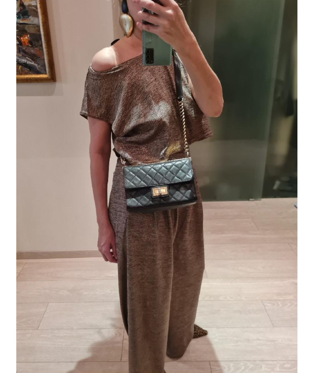 CHANEL Черная кожаная сумка через плечо, фото 8