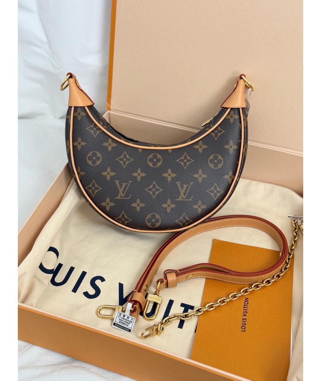 LOUIS VUITTON Коричневая сумка через плечо, фото 7