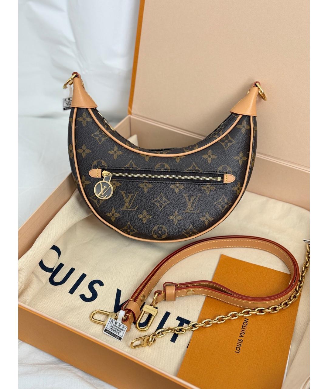 LOUIS VUITTON Коричневая сумка через плечо, фото 2