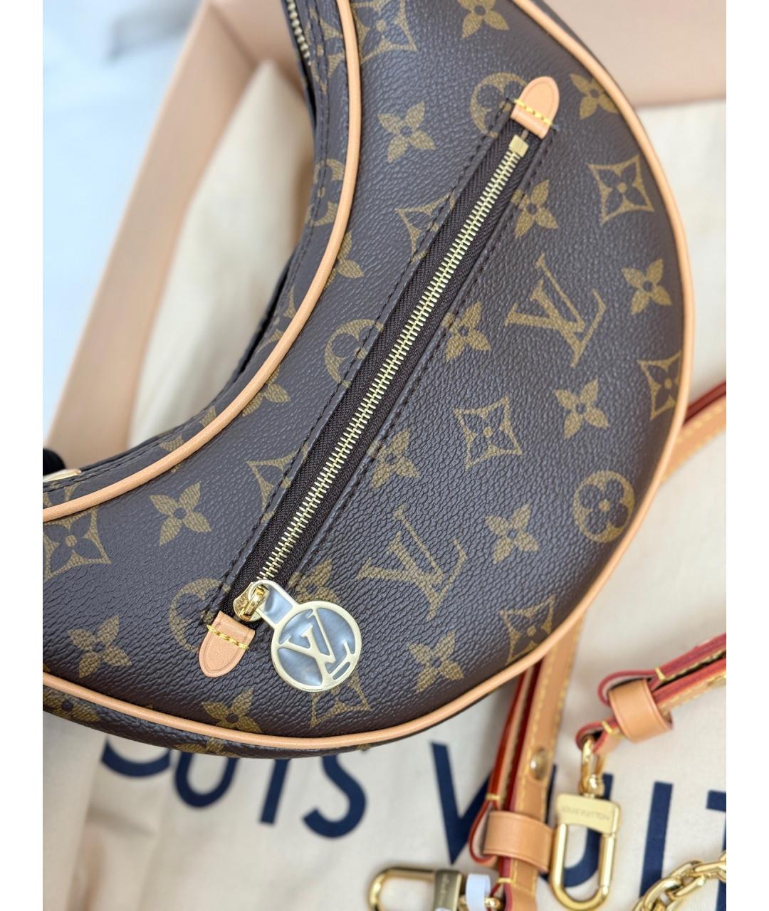 LOUIS VUITTON Коричневая сумка через плечо, фото 3
