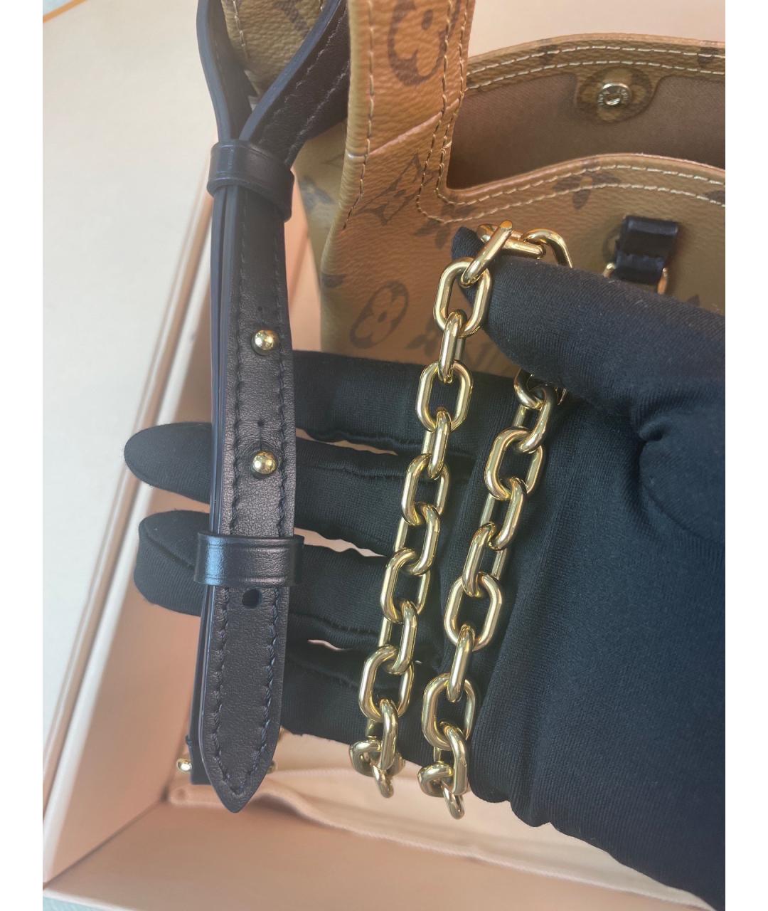 LOUIS VUITTON Коричневая сумка через плечо из искусственной кожи, фото 7