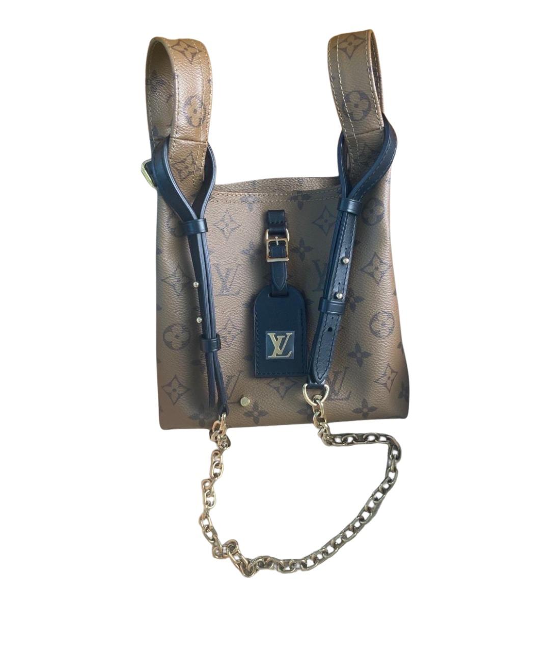 LOUIS VUITTON Коричневая сумка через плечо из искусственной кожи, фото 1