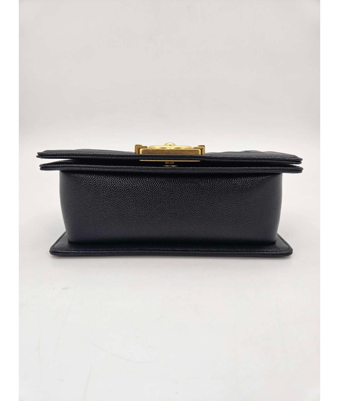 CHANEL Черная кожаная сумка через плечо, фото 6