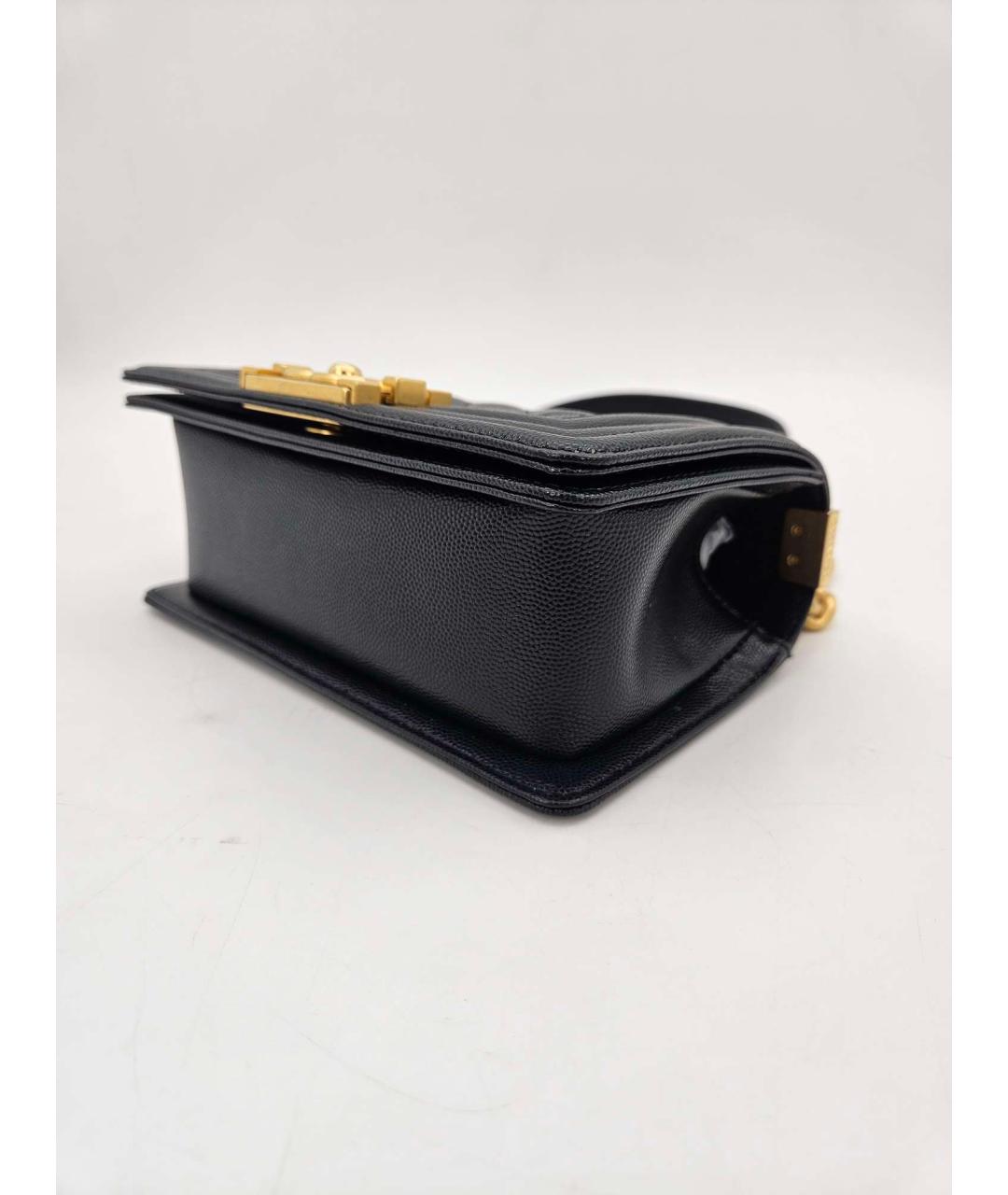 CHANEL Черная кожаная сумка через плечо, фото 7
