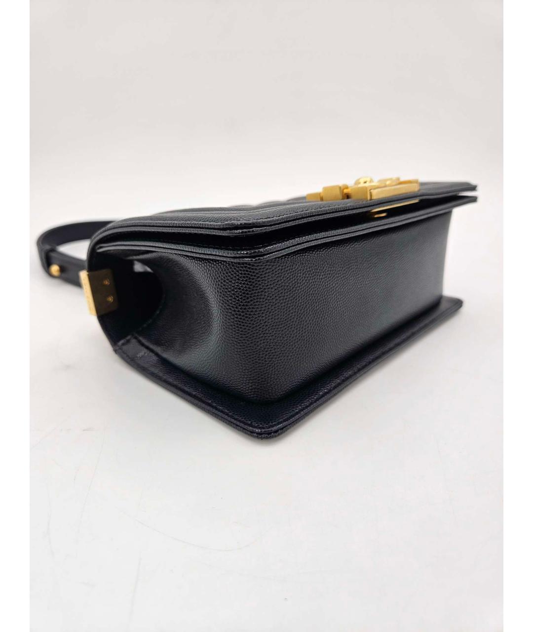 CHANEL Черная кожаная сумка через плечо, фото 8