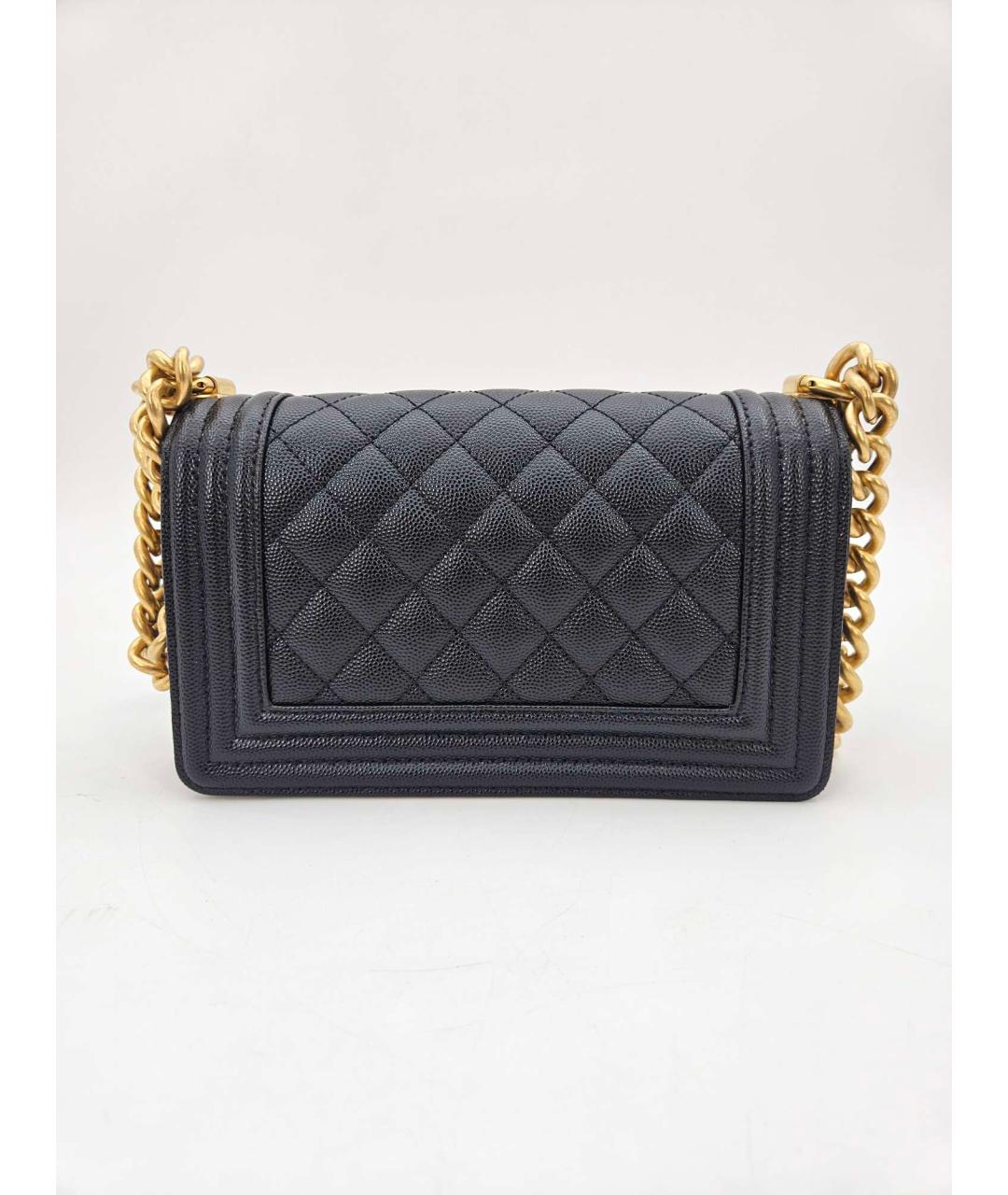 CHANEL Черная кожаная сумка через плечо, фото 4