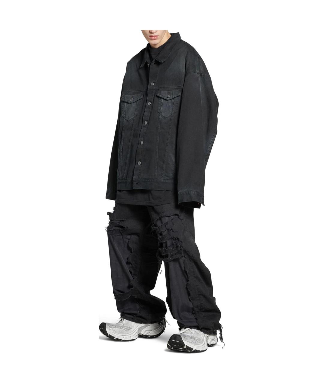 BALENCIAGA Черная куртка, фото 3